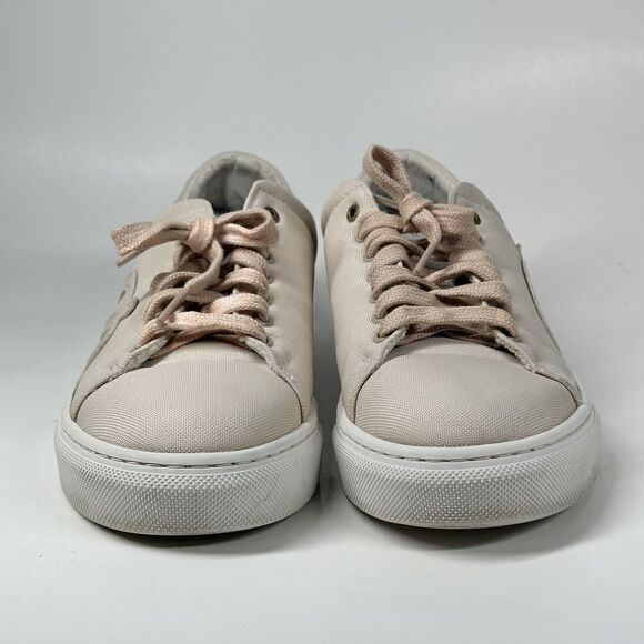 Loci x Nikki Reed Women's Beige Nine Low-Top Logo Canvas Sneakers Shoes Size 38 - Picture 2 of 16